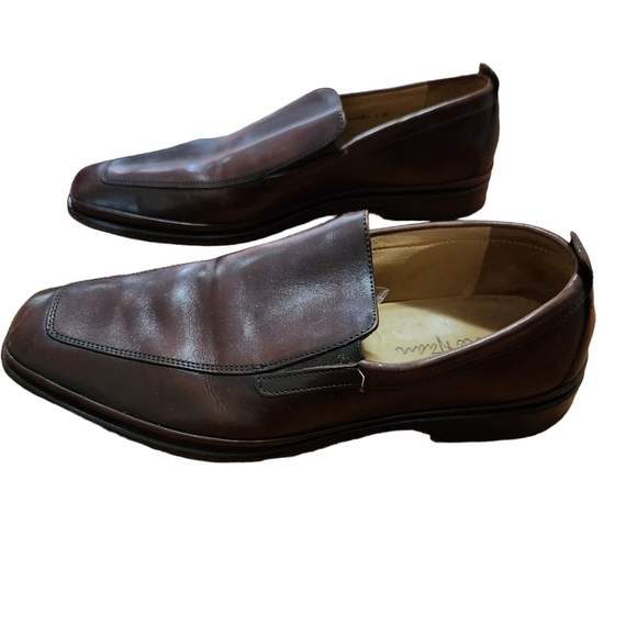 Cole Haan brown leather slip-on men's shoes - Picture 7 of 14